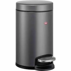 WESCO Abfallsammler 123, 13 L Fassungsvermögen, Aus Stahlblech In Farbe Graphit, Ø 25x40,5 Cm