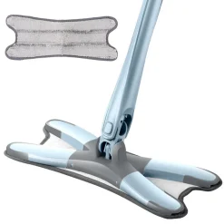 YisibaihTao X-Type Mop Ersatz Mikrofaser Bodenwisch Ersatzkopf Waschbar Ersetzen Flachwischer, Haushaltsreiniger, 37*15cm