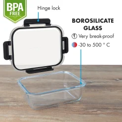 Klarstein Glaswerk Jardine III Frischhaltedosen Lunchboxen Auflaufform Mikrowellengeschirr , 640, 1040, 1520 Ml , 3 Stück , Borosilikatglas , Geeignet Für Backofen, Gefrierfach, Mikrowelle , Spülmaschinenfest , 100 % Dicht Mit Scharnierverschluss , Bruchsicher , Hitze- Und Kältebeständig , -Kaufland Geschäft c13769f152ce3f36cefac053b36ed614