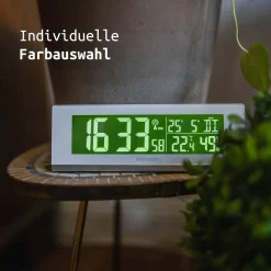 Fackelmann Digitale Funkuhr Mit Wecker Tecno, Digitaluhr Mit Temperaturanzeige, Funkwecker Mit USB-Anschluss, Hochwertiger Digitalwecker, Uhr Mit Thermo-Hygrometer (Farbe: Weiß) -Kaufland Geschäft c4c101821b4eab33affffa462e1427ff