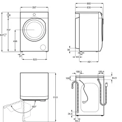 AEG L7WEF80600 Waschtrockner / 10 Kg Waschen / 6 Kg Trocknen / E / Energiesparend / Nachlegefunktion / ProSteam - Auffrischfunktion / Kindersicherung / 1600 U/min [] -Kaufland Geschäft c66fe085830fe41771c6b4e156367f94