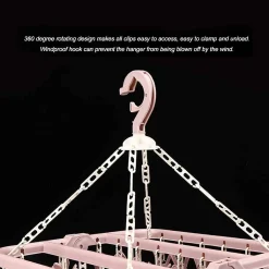 Jormftte Stabile Wäschespinne 32 Klammern, Wäschehänger, Wäschetrockner Für Haus, Camping, Urlaub, Für Kleine Wäsche