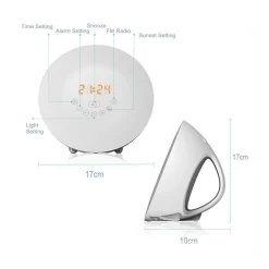 Mmgoqqt Wake Up Light Wecker - Sonnenaufgang Sonnenuntergang Analoger Tageslichtwecker Mit 2 Alarmen, 10 Helligkeiten, Schlummerfunktion, 6 Natürlichen Geräuschen, UKW-Radiowecker -Kaufland Geschäft c85f018d2f48c9271714a90bba6c9948