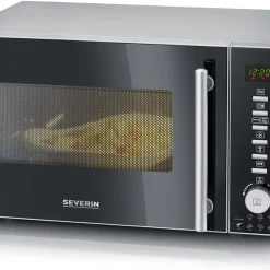 Severin Mikrowelle MW 7773 3-in-1 20 Liter 800 Watt Grill Heißluft Pizzafunktion
