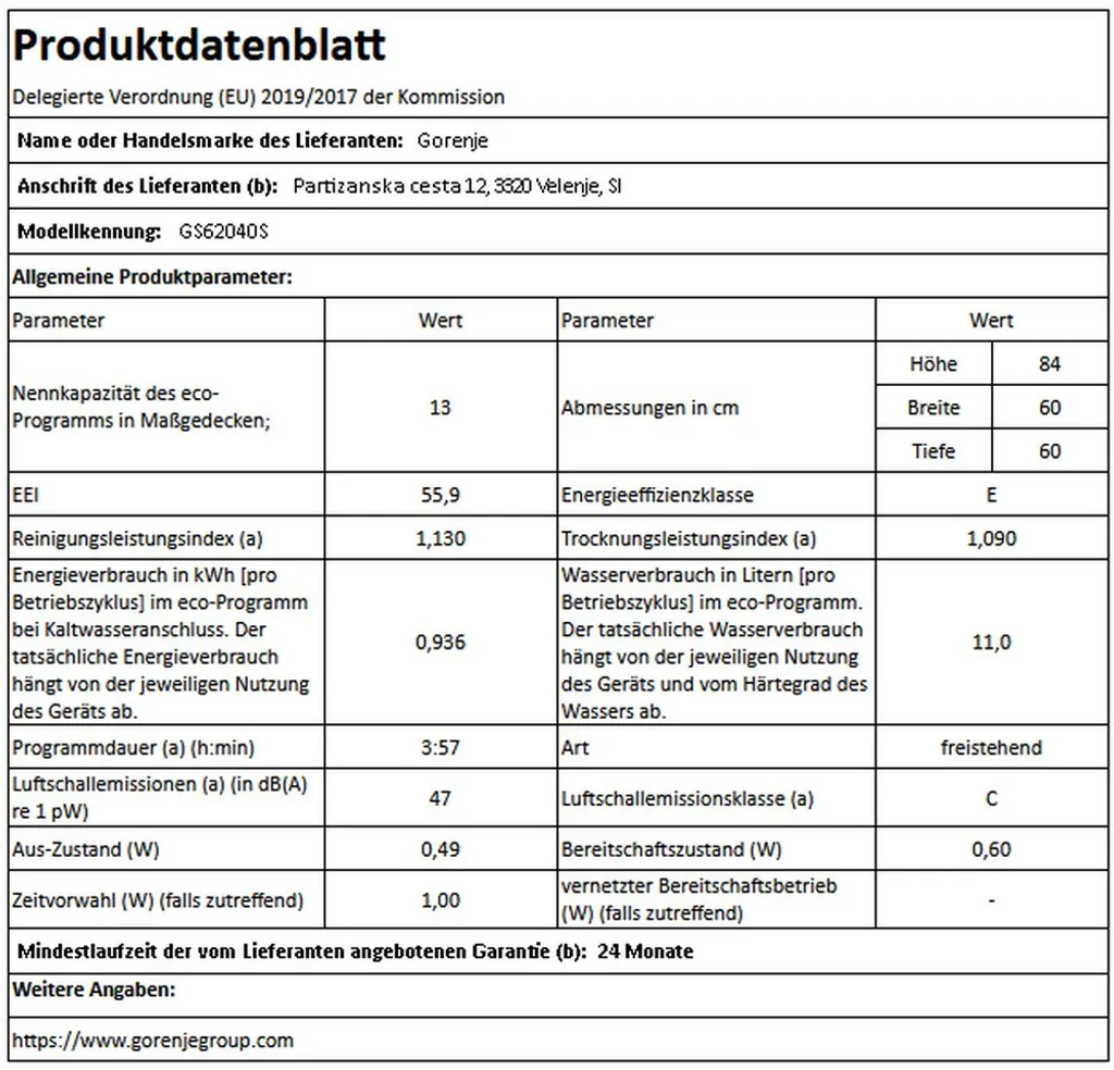Gorenje GS 62040 S Freistehender Geschirrspüler 60cm - Edelstahlfront - 13 Maßgedecke - 5 Spülprogramme - Edelstahlbottich - Besteckkorb - Multifunktionaler Unterkorb - Selbstreinigender Filter Gorenje GS 62040 S Freistehender Geschirrspüler 60cm - Edelstahlfront - 13 Maßgedecke - 5 Spülprogramme - Edelstahlbottich - Besteckkorb - Multifunktionaler Unterkorb - Selbstreinigender Filter -Kaufland Geschäft c94f9fef498c7d131f3b87b7f354554c