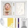 TIKIBOE Baby Bilderrahmen – Baby Geschenk Set Zur Geburt Für Junge & Mädchen – Ton Handabdruck & Fussabdruck – 3D Collage - Inkl. Farbrahmen & Ausroller - Muttertag Geschenke -Kaufland Geschäft ca7279ce3c20b35913c8462b2951fe26