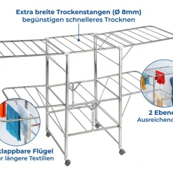Wenko Wäschetrockner Edelstahl Mobil -Kaufland Geschäft cad89501b8bbfdf901fa2845d98eac97