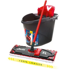 Vileda UltraMax XL Komplettbox Bodenwischer Mit Wischer, Wischbezug Und Eimer