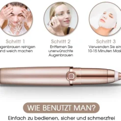 Vyydsdzhg Augenbrauen Rasier Elektrischer, Wiederaufladbarer Augenbrauen Trimmer Augenbrauen Epilierer Gelten Lippen-Nase-Gesichtshaarentferner FüR Frauen -Kaufland Geschäft cbadd48c92b62f1851b570450fa74bfc