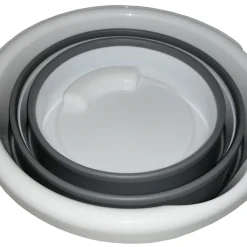 Fa.ars 5L Falteimer Campingeimer Wassereimer Grau Weiß Womo Wowa