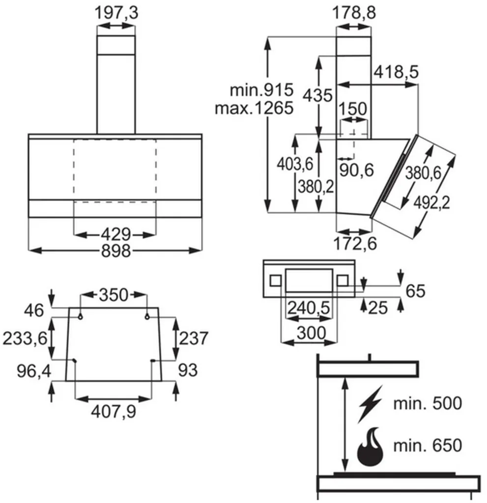 AEG DVE5971HG Kamin-Dunstabzugshaube, 90 cm, Hob²Hood AEG DVE5971HG Kamin-Dunstabzugshaube, 90 Cm, Hob²Hood -Kaufland Geschäft d07ab17574b6a878f3ce67588ffaaa59