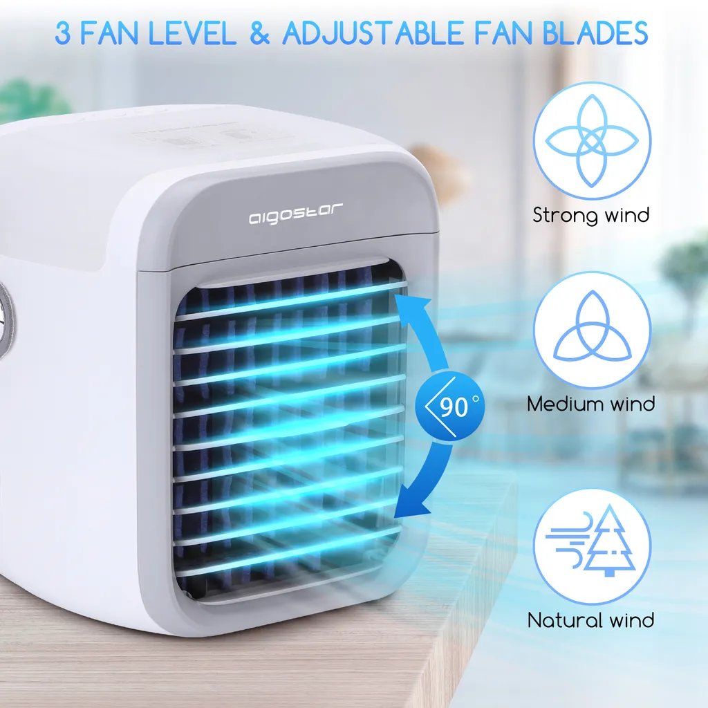 Aigostar Mini Luftkühler mit Wassertank, Nebel Top Fill Luftbefeuchter 300 ml mit 3 Windstufen & 7 Nachtlicht und Duft-Diffusor, für Schlafzimmer, Baby, Büro,imFreien Aigostar Mini Luftkühler Mit Wassertank, Nebel Top Fill Luftbefeuchter 300 Ml Mit 3 Windstufen & 7 Nachtlicht Und Duft-Diffusor, Für Schlafzimmer, Baby, Büro,imFreien -Kaufland Geschäft d0919f21f96758cb4b073c118a6ec170