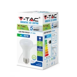 V-TAC LED-Lampe VT-263 R63 E27 8W 6400K IP20 Weiß -Kaufland Geschäft d156557550d11ac3cc326f01af6da369