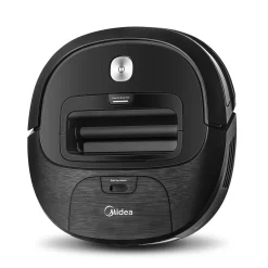 Midea Saugroboter M3S VCR20B, Saugleistung 2000 Pa, 3 Saugmodi / Saugroboter Mit Ladestation & V-förmigem Borstenmuster / 90-120 Min Laufzeit, Ideal Für Tierhaare, Teppiche Und Hartböden, Schwarz