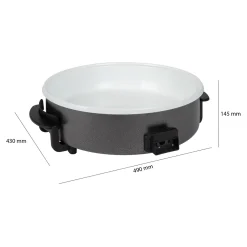 Clatronic PP 3570 C Elektropfanne XXL Partypfanne Elektrisch Mit Keramikbeschichtung Und Glas-Deckel,Ø 42 Cm Elektrische Multifunktionspfanne, Schwarz -Kaufland Geschäft d93d099f0aabc8af19270515d5d4f36a
