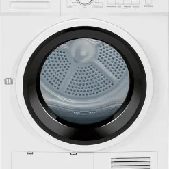 Bomann WPT 7150 Wärmepumpentrockner, 8.0 Kg Fassungsvermögen, 13 Trocken- / 3 Zeit- Programme + Zusatzoption: Knitterschutz, LED- Display, 105 Liter Trommelvolumen, Weiß [++]