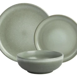 SIA Tafelservice - Steingut - 18-teilig - Grün - MOCHA