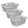 ROTHO 3er Set Wäschekorb 50l FLOWERS, Farbe:Grau -Kaufland Geschäft dc47db99a9d8bd087a0d307733d88ece