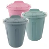 CENTI Wäschetonne Abfalleimer Mülleimer Farbig Mit Deckel 23 Liter 3 Stück Set