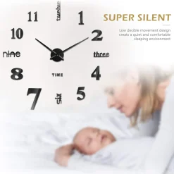 Jormftte Wanduhr Mit 3D Visuelle Aufkleber DIY Wanduhren Mehrweg Geeignet Für Dekoration Geschenk Nach Hause, Restaurant, Büro Und Hotel -Kaufland Geschäft de6b63bfc4f5186f5d859052bc412cdb