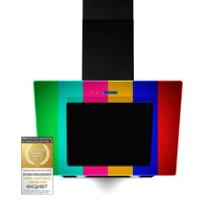 Exquisit Dunstabzugshaube KFD 807-2L | Abzugshaube | Luftführungs-Effizienzklasse B | 3 Leistungsstufen | Schwarz