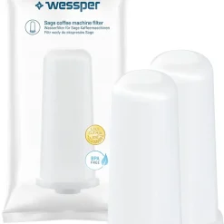 Wessper 2 Stück Wasserfilter Für Sage Kaffeemaschinen | Barista Zubehör Ersatz Für Sage Claro Swiss, Sage Barista Express Pro SES008, SES875,BES920, SES980, SES990, SES810, BES811, SES878, SES880