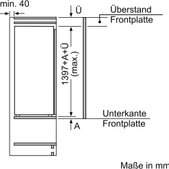 Bosch Siemens KI51RADF0 IQ500 Einbau-Kühlschrank / F / 133 KWh/Jahr / 247 L / HyperFresh Plus / LED Beleuchtung / SuperCooling / Flachscharnier -Kaufland Geschäft df9504d1929f5891d81bb75b63ccd213