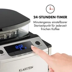 Klarstein Aromatica X Kaffeemaschine Mahlwerk Glaskanne Aroma+ Edelstahl -Kaufland Geschäft e1766e2d8cf9dad9694cbe42ecd68a02