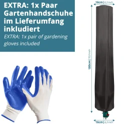 WW & Friends Wasserdichte Haube / Schutzhülle Für Wäschespinne -180*16*16Cm- Abdeckung / Hülle Für Wäschespinnen +Plus: Gartenhandschuhe -Kaufland Geschäft e204d31f315bfad598926709a0b21506