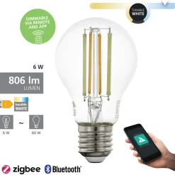 Eglo Connect LED Leuchtmittel-Z A60 Birnenform E27-6W Smart Home Connect.Z -Kaufland Geschäft e2e96948811634720579bf5595a5939a