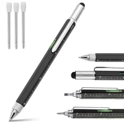 Dfsadgh Multi Tool Tech Pen Gadgets Tools Für Männer, Personalisierte Geschenke Für Papa Oder Ihn, Lustiges Geschenk Für Weihnachten, Vatertag, Valentinstag Oder Geburtstagsgeschenke(Schwarz)