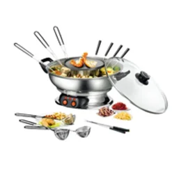 Emerio Hotpot Set, 4L, Dampftopf & B.B.Q.