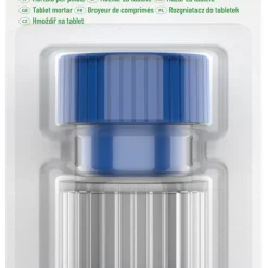 HARO Tabletten-Mörser Rund Aus Kunststoff Blau / Transparent