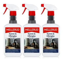 3x Mellerud Kamin Und Ofenglas Reiniger Sprühflasche 500 Ml