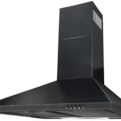 Exquisit KH 60-8 Sw Kamin-Dunstabzugshaube | Halogenbeleuchtung | Schwarz