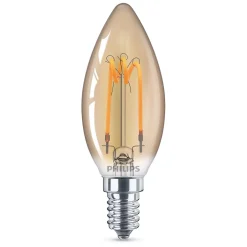 Philips LED Kerze Classic B35 E14 Nicht Dimmbar Gold 14W