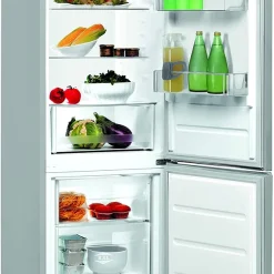 Privileg PVB 476 SE Kühl-/Gefrier-Kombination / LessForst / 308L Gesamtnutzinhalt/ 111L Gefrieren/ 233 KWh Strom/Jahr /LED-Licht /Superkühlfunktion / 4-Sterne Gefrierfach/silber