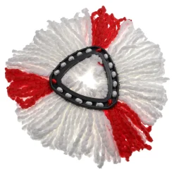 Vhbw Wischbezug Ersatz Für Vileda 152545, 152623 Für Wischmopp - Ersatzkopf, Mikrofaser, Rot, Weiß