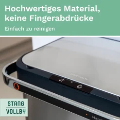 Stangvollby HALDEN Sensor Mülleimer - 60L - 4 Fächer - Edelstahl - Luftfilter - Abfallbehälter - Abfalleimer - Abfalltrennung Mülleimer -Kaufland Geschäft f2643647341555f3751928607b1f3663