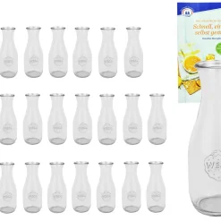 MamboCat 24er Set Weck Gläser 530ml Saftflasche Inkl. Gelierzauber Rezeptheft Von Diamantzucker