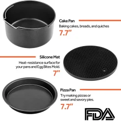 Cosori Heißluftfritteusen Zubehör 6er Set Für 5.5 L Modelle, Geeignet Auch Für Alle Anderen Marken -Kaufland Geschäft f49ada9b66679f7a40d3abb880dcb34d