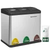 SONGMICS Mülleimer 24L, Edelstahl Abfalleimer Mit Inneneimer 3 X 8L 3-in-1Treteimer Trennsysteme LTB24L -Kaufland Geschäft f504c477815d6d8de95f33b27304287f