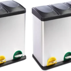 Floordirekt Mülleimer Brandon Trennsystem 2 Kammern 36 Liter