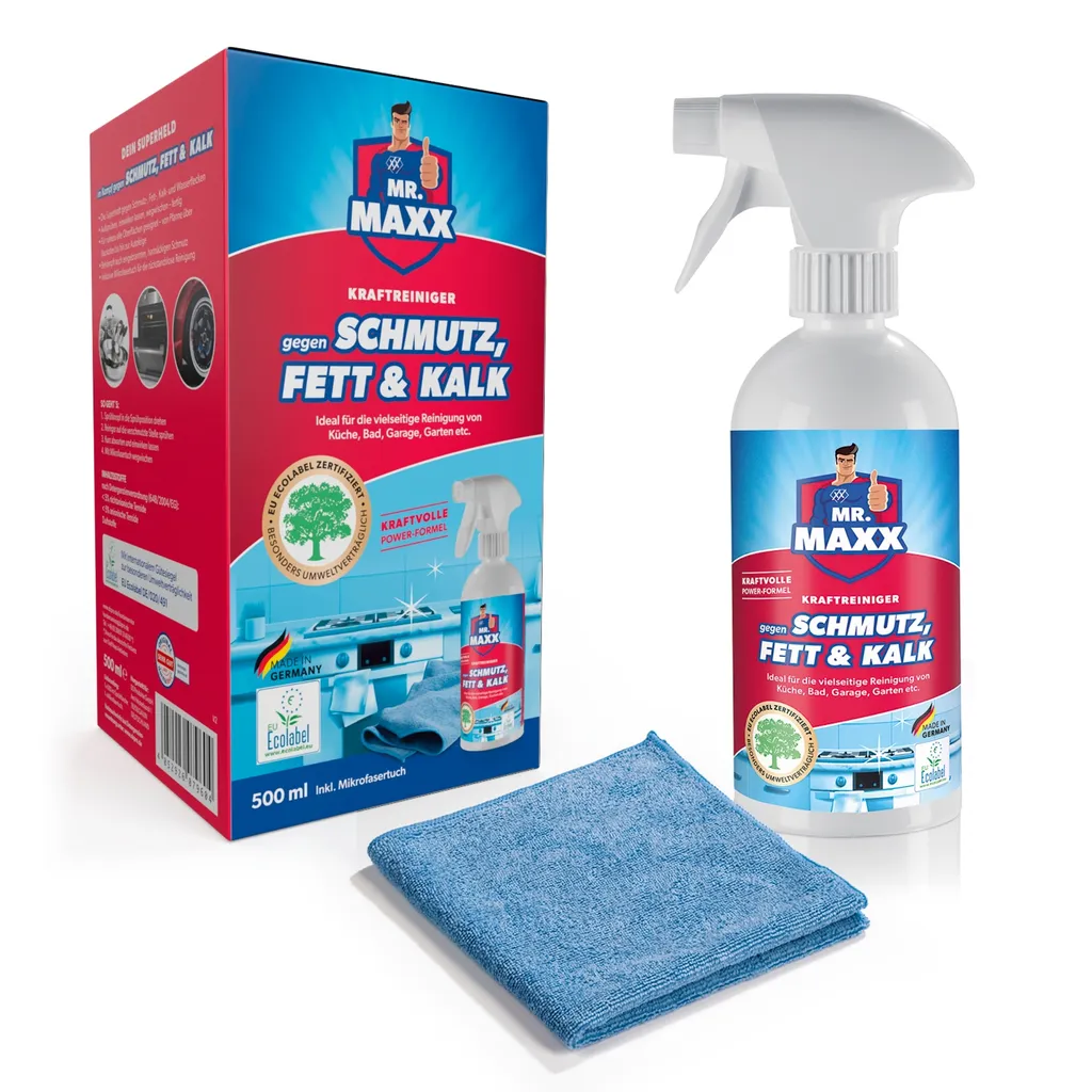 Mr. Maxx Reinigungsmittel inkl. Sprühflasche + Mikrofasertuch für Schmutz & Fett & Kalk Maxxworld Mr. Maxx Reinigungsmittel Inkl. Sprühflasche + Mikrofasertuch Für Schmutz & Fett & Kalk -Kaufland Geschäft f9319ae122c5b539dc72478ba9b2d7e5