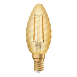 Osram LED Leuchtmittel Vintage 1906 Cla BAR E14 1,5W Warmweiß, Amber